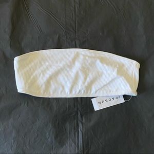 LA Hearts by PacSun White Bandeau Bikini T…